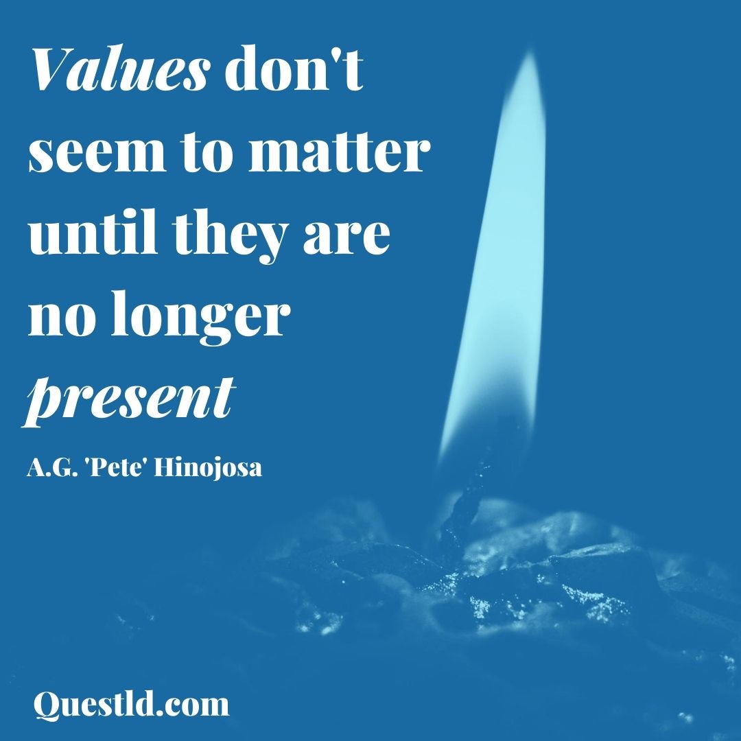 Values don't seem to matter until they are no longer present